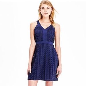 Navy Blue Old Navy Eyelet Sheath Dress Sz 10P NWOT
